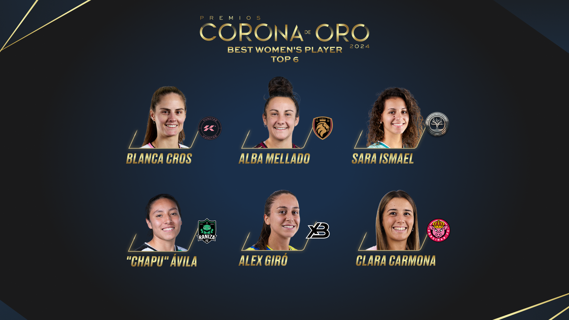 Estas son las seis finalistas para ganar la Corona de Oro de 2024 - Blog Kings & Queens League Spain